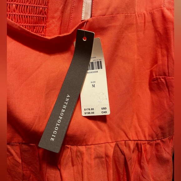 Anthropologie The Helena Square Neck Tiered Midi Dress: Smocked Scallop Edition - Picture 7 of 7